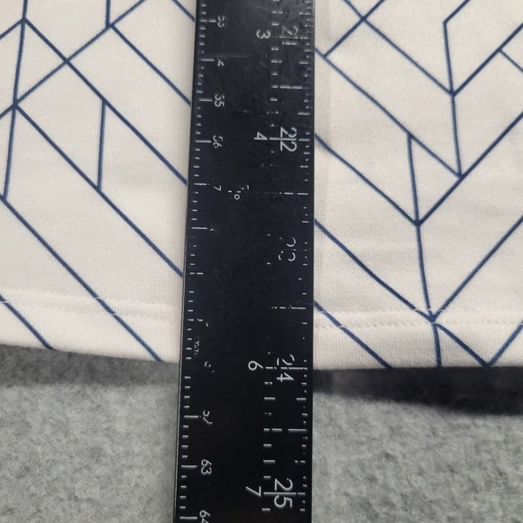 Athleta White Navy Blue Angular Optimism Racerback Tank Top Women's Small Gym - Picture 4 of 8